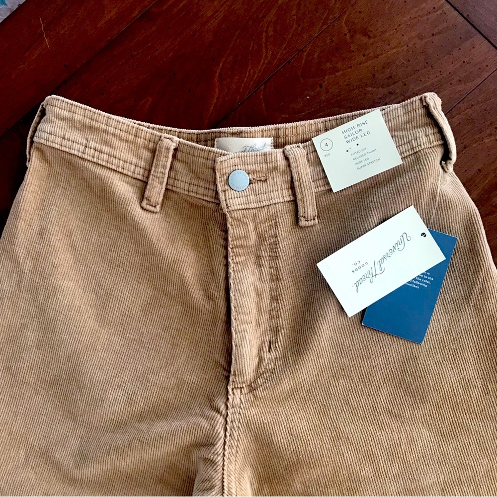 Universal Thread Tan Wide Leg High Rise Corduroy Pants - Picture 6 of 7